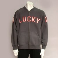 Men's Long Sleeve Embroidery Zip Front Fleece Jacket