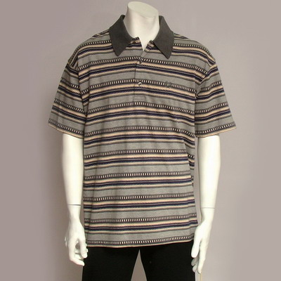 Men's Short Sleeve Stripe Polo