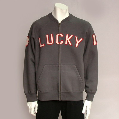 Men's Long Sleeve Embroidery Zip Front Fleece Jacket