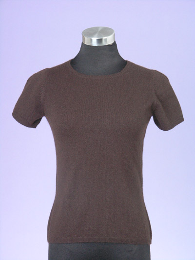 Brown short sleeves Sweater