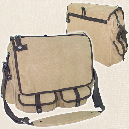 Canvas shoulder bag