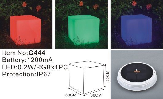 RGBW, Solar Lamp