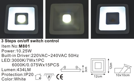 3 Steps On/Off Seitch Control