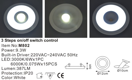 3 Steps On/Off Seitch Control