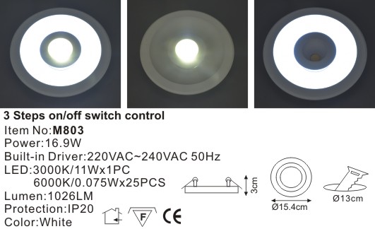 3 Steps On/Off Seitch Control