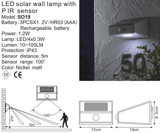 Solar Wall Lamp
