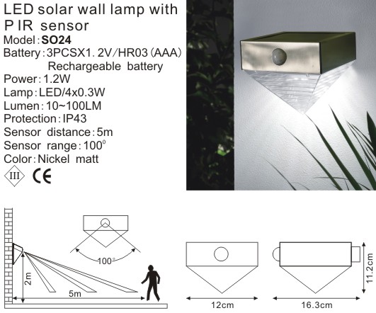 Solar Wall Lamp