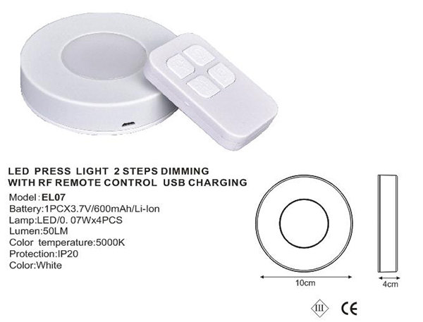 LED Press Light / RF Remote
