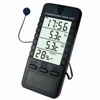 Thermo-Hygrometer With Alarm Clock (4 in 1)