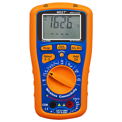 Wireless Connectivity True RMS Digital Multimeter Detector w/ Temp Measurement (DMMD + NCVD + NCCD)