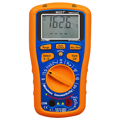 Wireless Connectivity True RMS Digital Multimeter Detector w/ Temp Measurement (DMMD + NCVD + NCCD)