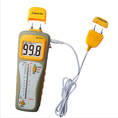 Pin and Pinless with External Pin Probe Moisture Meter,MS ...