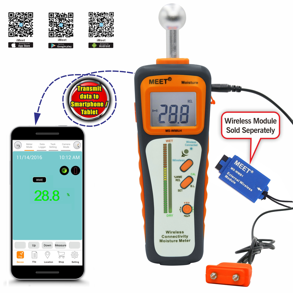 Wireless Connectivity Compatibility Moisture Meter