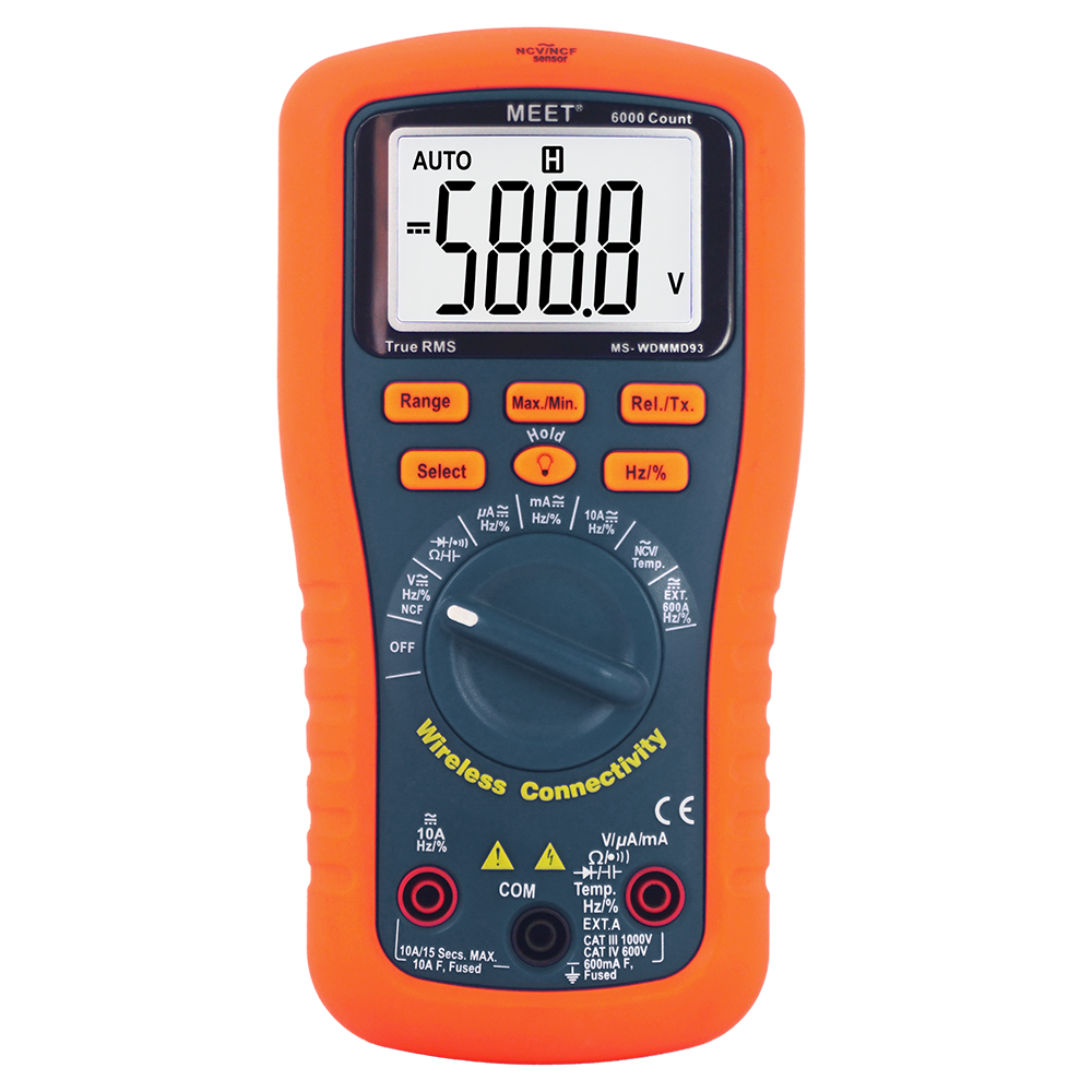 Wireless Connectivity Compatible Digital Multimeter Detector
