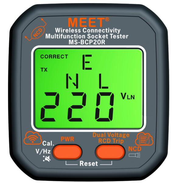Wireless Connectivity Multifunction Socket Tester