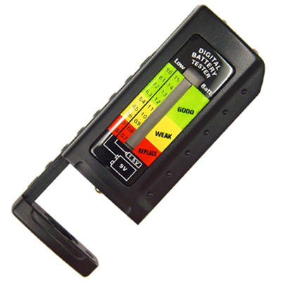 Bar graph LC Display Battery Tester for 1.5 and 9V Batteries