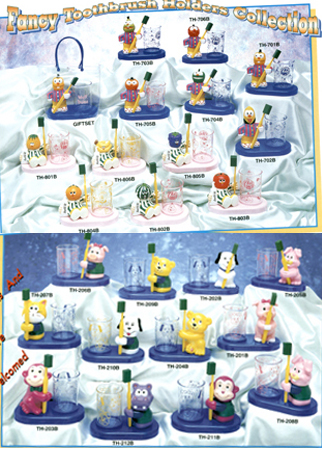 Toothbrush holder sets with PVC bag