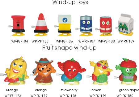 Wind-up items of walking dolls
