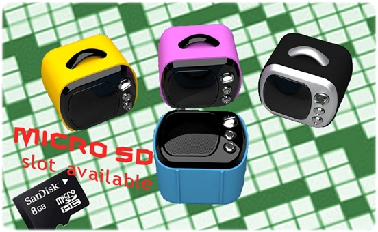 TV shape Portable Speakers (Wired Version)