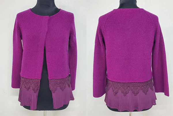 Ladies Wool Cashmere Cardigan