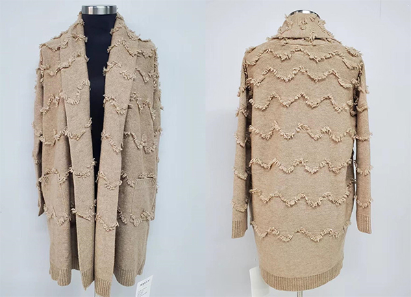 Ladies Wool Cashmere Cardigan