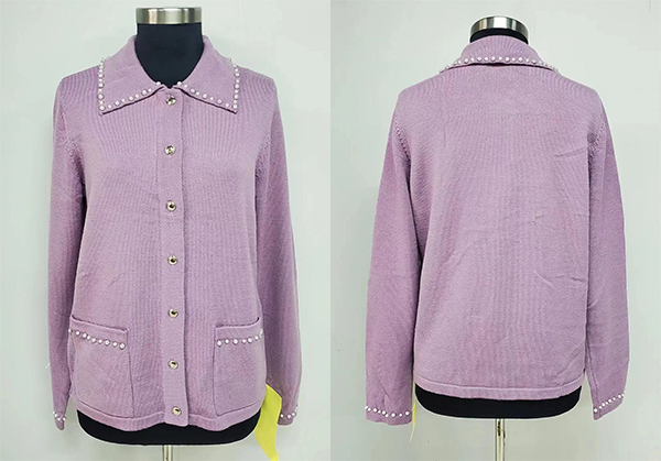 Ladies Virgin Wool Cardigan