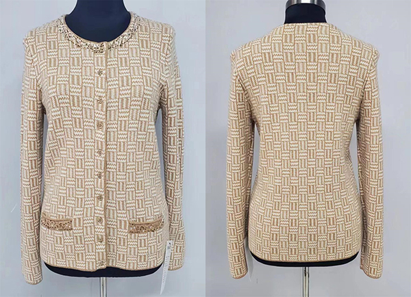 Ladies Wool Cotton Cardigan