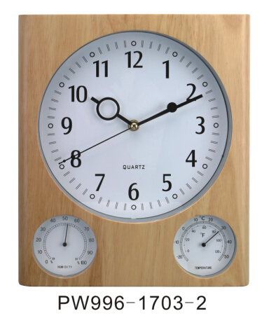 WOODEN WALL CLOCK / ALARM CLOCK