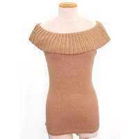 7gg 92% Acrylic 7% Spandex Big Crew Neck Vest