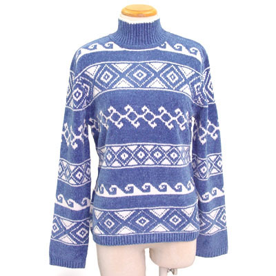 5gg 80% Rayon 20% Acrylic chenille mock neck pullover