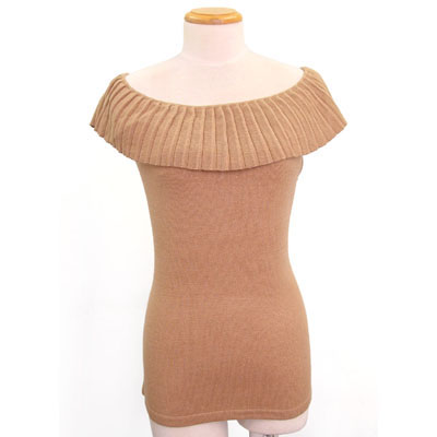 7gg 92% Acrylic 7% Spandex Big Crew Neck Vest