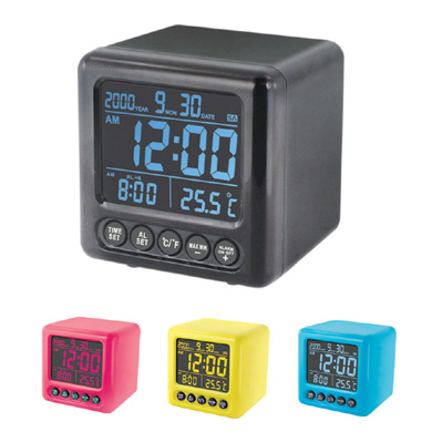 Mysterious Black LCD Clock