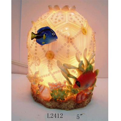 5 inches Sea Shell Dish Lamp (Light-up effect)