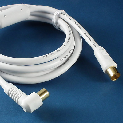 High quality TV female plug to TV male plug with ferrite core
