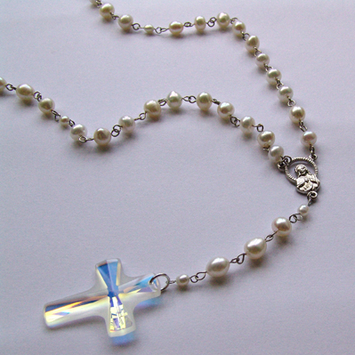 Swarovski Fresh Water Pearl Rosary
