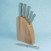 7-PC KNIFE BLOCK SET, S/S HANDLE, GIFT BOX PACK