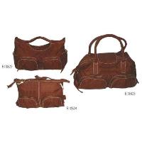 Maroon No Pattern Fashion Bags 3 Pcs Hand Bag Crossbody Bag Duffle Bag Set