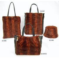 Tiger Skin Pattern Fashion Ladies' 4 Pcs Tote Bags Bucket Hat Set