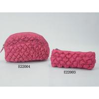 Deep Pink 3-Dimensional Quilting Fashion Ladies 2 Pcs Hand Bags Set
