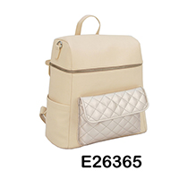 Light Apricot PU Mummy Backpack