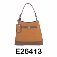Light Brown PU Ladies Handbag, E26413
