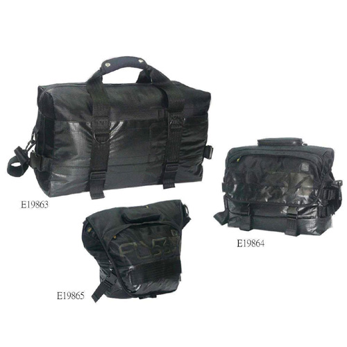 Black Sports Bags 3 Pcs No Pattern Duffle Bag