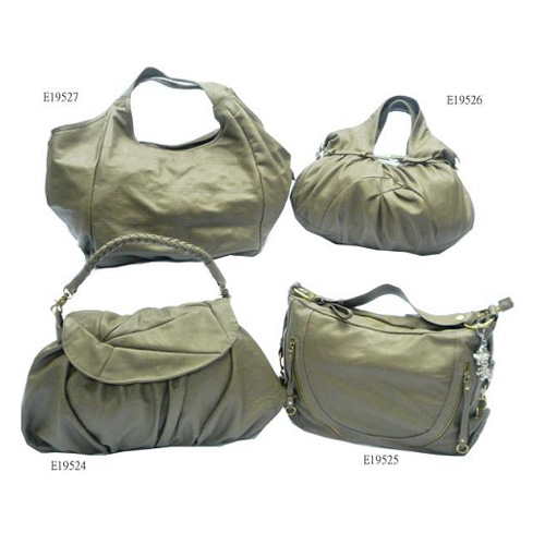 Dark Khaki No Pattern Fashion Bags 4 Pcs Tote Bags Set