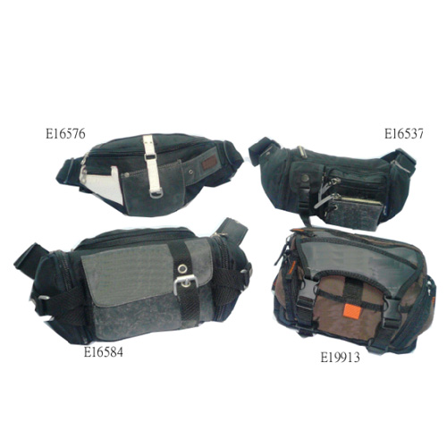 Dim Grey 4 Pcs Waist Bag Travelling Workout Casual Unisex