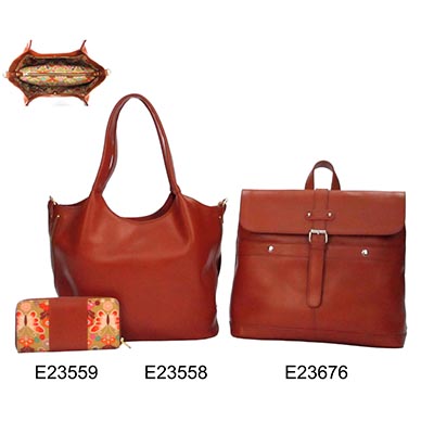 Light Yellow Ladies 3 Pcs Tote Bag Hand Bag Shoulder Bag Set