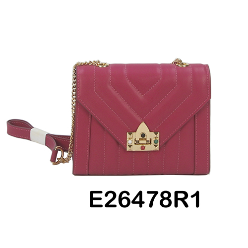 Pink PU Ladies Handbag