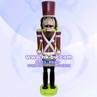 Hand painted wooden Drummer