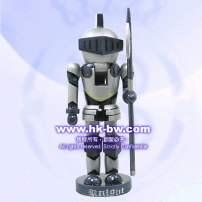 Hand painted wooden Knight