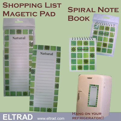 Shopping List Magnetic Pad & Spiral Note Book