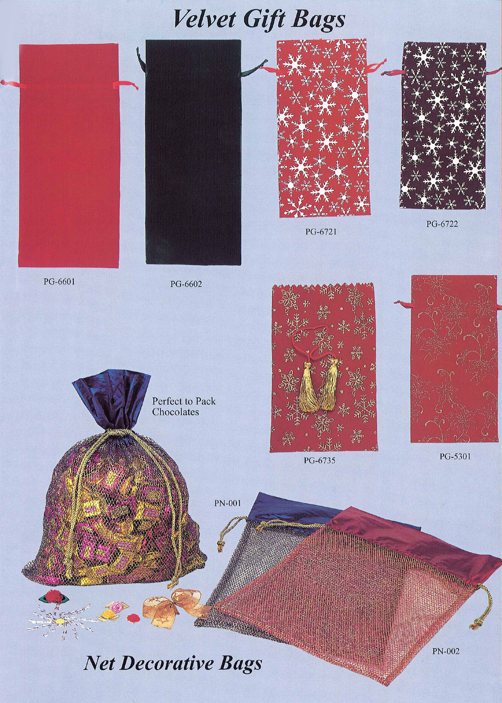 Velvet Gift Bags,Net Decorative Bags